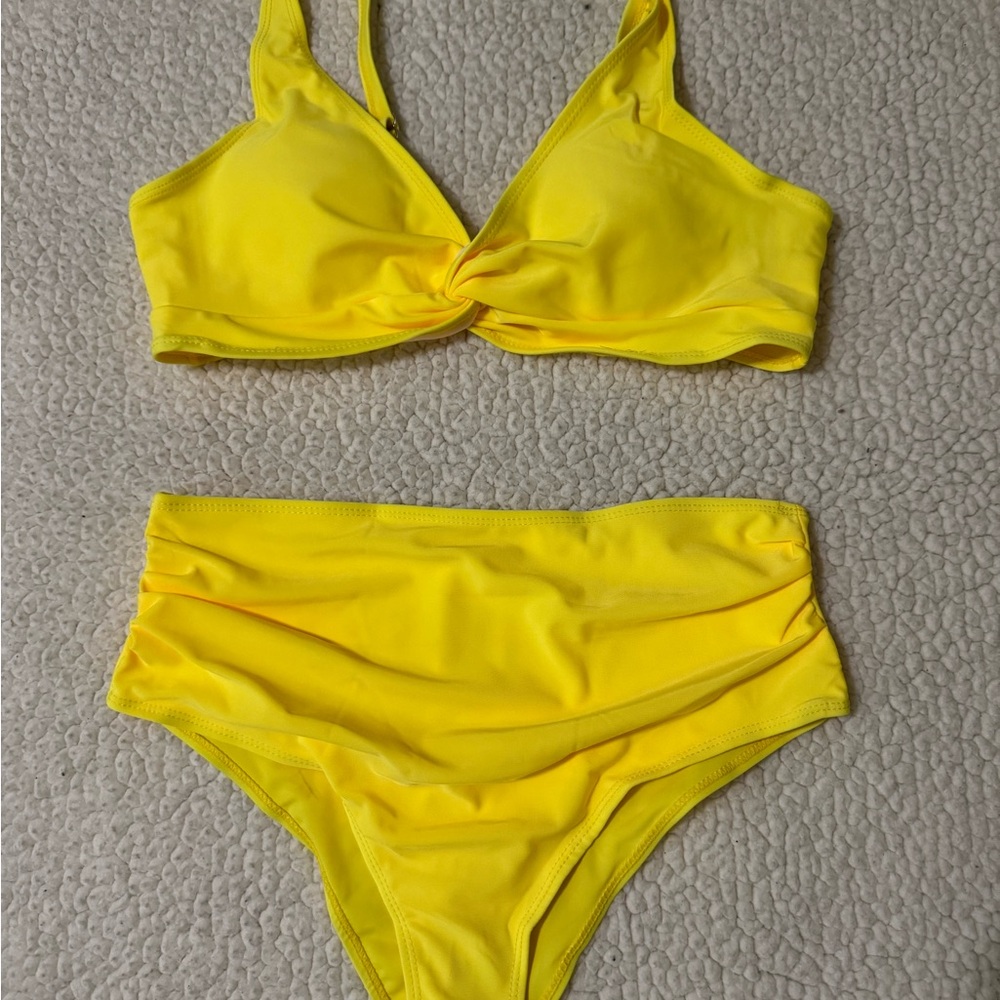 Balenciaga Yellow Bikini Set